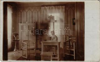 1915 Verespatak, Goldbach, Rosia Montana; ház belső / house interior. photo (EK)