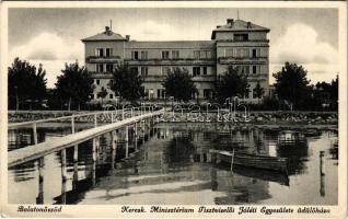 1938 Balatonőszöd, Kereskedelmi Minisztérium Tisztviselői Jóléti Egyesülete üdülőháza, Jutka csónak (EK)