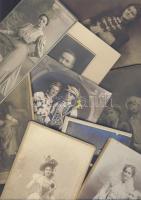 cca 1880-1910 9 db nagyméretű érdekes keményhátú fotó