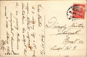 1917 Húsvéti üdvözlet / Easter Mode. B.K.W.I. 4636-5. s: Mela Koehler (fl)