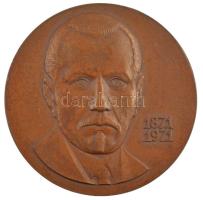 Ukrajna 1971. "Vaszil Stefanik ukrán író születésének 100. évfordulója 1871-1971" kétoldalas bronz emlékérem tokban (64mm) T:1- ph Ukraine 1971. "The 100th Anniversary of the birth of ukrainian writer, Vasil Stefanik" two-sided bronze commemorative medallion in hardcase (64mm) C:AU edge error