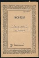 cca 1910 2 db iskolai írófüzet