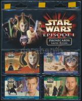 1999 Star Wars Episode I telefonkártya, 4 db, díszcsomagolásban