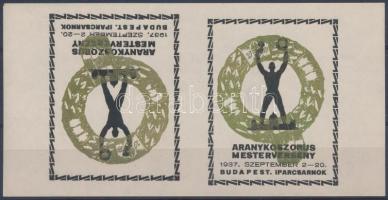 1937 Aranykoszorús mesterverseny emlékív