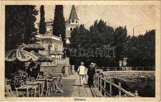 1926 Abbazia, Opatija; szálloda terasza / hotel terrace