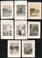 cca 1950 Tihany, egy kirándulás képei, 16 db fotó, 8,5×6,5 cm