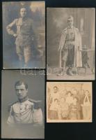 cca 1915-1940 Vegyes katonai fotó tétel, 8 db, sérülésekkel, 8×9,5 és 15×10 cm közötti méretekben