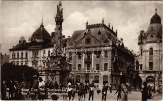 1930 Újvidék, Novi Sad; Trg Oslobodjenja / tér, bank / square, bank (Rb)