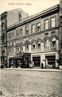 Praha, Prague; Hotel Royal, Cafe and Restaurant, shops. Atelier Zivsa, Král. Vinohrady