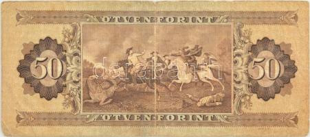 1951. 50Ft "D 455 054816" T:III,III- kis szakadás Adamo F18
