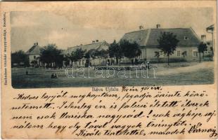 1901 Révújfalu, Réva-Újfalu, Banatsko Novo Selo; tér. Rechnitzer Ottokár fénynyomdája kiadása / square (fl)