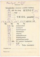 Hypo fehérítő lúg. Hoffmann vegyiipar cég reklámja, hátoldalon megrendelő lap. Budapest, Thaly Kálmá...