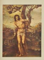 1928 Sodoma: Szent Sebestyén, Klasszikus Képtár, renaissance mesterek alkotásai színes műlapokon, 41×32 cm