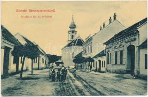 Nagyszentmihály, Németszentmihály, Grosspetersdorf; Fő utca, Kir. állami óvoda. W.L. 2347. / main street, kindergarten (Rb)