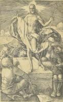 Albrecht Dürer (1471-1528): Krisztus feltámadása. XX. század elején készült reprodukciós rézkarc. Üv...