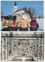 20 db MODERN népviseletes képeslap / 20 modern folklore postcards