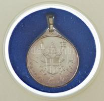 1991. "II. János Pál pápa Magyarországon" kétoldalas Ag emlékérem füllel, előlapján 2db ru...