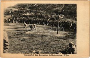 Vilnius, Wilna; Sommerfest des Deutschen Soldatenheims / WWI German military, sport festival in occupied Vilnius (EK)