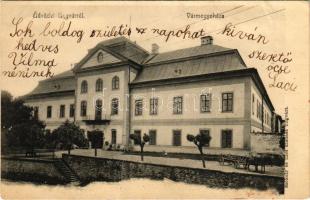 Ungvár, Uzshorod, Uzhhorod, Uzhorod; Vármegyeháza. Székely és Illés kiadása / county hall (fa)