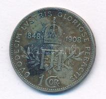 Ausztria 1908. 1K Ag "Ferenc József - Jubileum" T:2- patina 
Austria 1908. 1 Corona Ag &q...