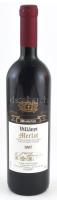 1997 Wunderlich Villányi Merlot, bontatlan palack száraz vörösbor, pincében szakszerűen tárolt, 13%, 0,75l.
