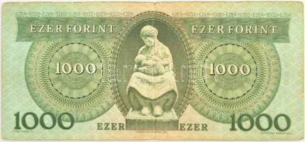 1983. március 25. 1000Ft "B 00190516" T:III / Hungary March 25, 1983. 1000 Forint "B ...