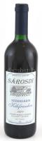 1998 Sárosdi Szekszárdi Kékfrankos, bontatlan palack száraz vörösbor, 12,5 % pincében szakszerűen tárolt, 0,75 l.