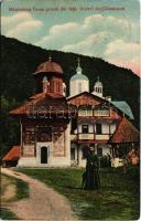 1914 Calimanesti, Manastirea Turnu privita din fata / Romanian Orthodox monastery (r)