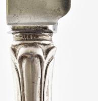 Ezüst(Ag) 6 db grófi címeres kés és 6 db villa, jelzett, bruttó: 1138 g