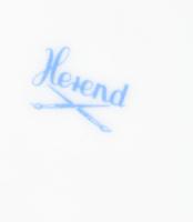 Herendi virág mintás, barokkos váza, jelzett, hibátlan, belül vízköves m:16cm, d: 18 cm