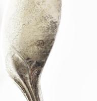 Ezüst(Ag) 10 db grófi címeres teáskanál, jelzett, h: 14,5 cm, nettó: 319 g