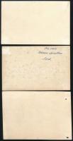1948.X.28. Kassa, maraton, magyar futók, felvételek a versenyről, 6 db fotó, közte több a hátoldalon...