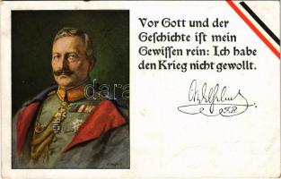 1916 II. Vilmos / Vor Gott und der Geschichte ist mein Gewissen rein: Ich habe den Krieg nicht gewollt. Wilhelm II. S.V.D. Nr. 1341.