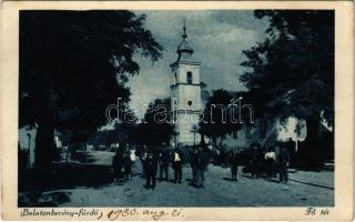 1930 Balatonberény-fürdő, Fő tér, templom (EK)