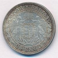 1939. 2P Ag "Madonna" T:1-,2 patina 
Adamo P7