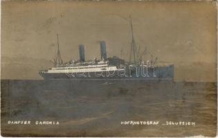 1907 A Caronia kivándorló hajó / Cunard Line Dampfer Caronia / immigration ship. Hofphotograf Jelussich