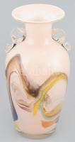 Murano vere soufflé váza, fújt, jelzés nélkül, hibátlan, m: 20 cm