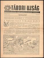 1942 Tábori Újság, a M. Kir. Haditudósító Század 1942. április 11-i kiadása, rajzokkal, hajtva, szép állapotban, 4p