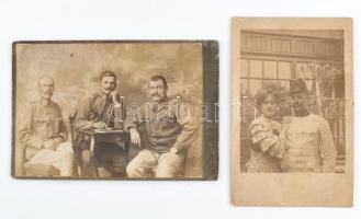 cca 1900-1915 2 db katonai fotó