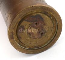 1942 Orosz löveg váza, magyar felirattal és címerrel, 1942 Emlék. M: 25,5 cm