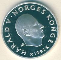 Norvégia 1992. 50K Ag "Olimpia-gyerekek szánkóval" T:PP