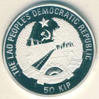 Laosz 1993. 50K Ag "Őslények-Sauroctonus" T:PP