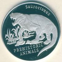 Laosz 1993. 50K Ag "Őslények-Sauroctonus" T:PP