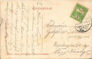 1910 Szamosújvár, Gherla; Fő tér, Sahin Kristóf üzlete, Royal kávéház. W.L. Bp. 7035. Haragay Márton...