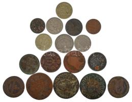 Ausztria 1800-1917. 17db-os vegyes érmetétel T:2-3 Austria 1800-1917. 17pcs mixed coin lot C:XF-F