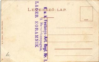 Orsova, Hotel Ozanic szálloda / hotel + "K.u.K. Festungs-Art. Regt. Nr. I. 3. Marschkompagnie L...