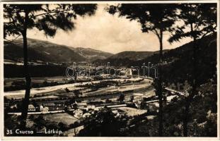 1943 Csucsa, Ciucea; látkép, vasútállomás / general view, railway station