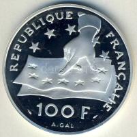 Franciaország 1991. 100Fr/15Ecu Ag "Descartes" T:PP Eredeti díszdobozban, csak 20.000db!