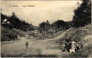 1917 Sugásfürdő, Baile Sugas (Sepsiszentgyörgy, Sfantu Gheorghe); út részlet / road (EK)