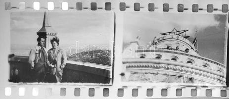 Nagy fotó hagyaték tétel: egy doboznyi filmtekercs, családi fotók, de közötte sok műszaki és gépeket...